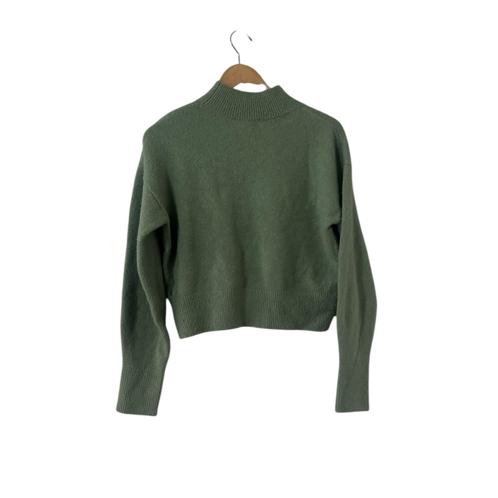 & OTHER STORIES Green Mock Long Sleeve Sweater Top - Picture 5 of 5